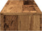 vidaXL - Monitorstandaard - verstelbaar - 80x24x10,5 - cm - hout - oud - houtkleurig