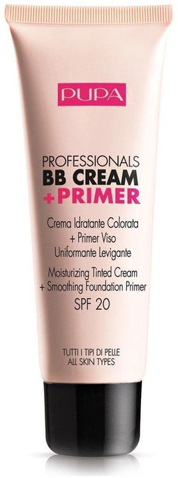Pupa Milano BB Cream + Primer Nude 001 - SPF 20 - Alle huidtypes