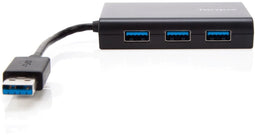 Targus ACH122EUZ - USB 3.0 Hub met Gigabit Ethernet - 3x USB 3.0 poorten - Zwart