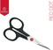 Mundial Borduurschaar 668N-4.1/4 Rood Punt - 10,8 cm - Zwart - Ergonomisch Handvat