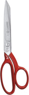 Mundial Professionele Stofschaar 18 cm - RVS - Rood Gelakt met Microvertanding - 270-7SR - 7 Inch