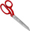 Mundial Professionele Stofschaar 21 cm - RVS - Rood Gelakt met Microvertanding - 271-8SR - 8 Inch - Linkshandig