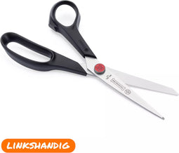 Mundial Universele Schaar 661N-8.1/2 Rood Punt - 21,6 cm - Zwart - Ergonomisch Handvat - Linkshandig