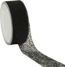 Lint - 38mm - 20m - Honeycomb - zwart