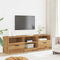 vidaXL - Tv-meubel - 150x33,5x45 - cm - bewerkt - hout - artisanaal - eikenkleur