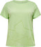Only Play Magdalena - SS BURNOUT TEE - Curvy - Groen - Maat 54