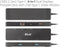 Club 3D CSV-1584 - 6-in-1 Dual Displays Portable Dock - USB3.2 Gen2 Type-C 4K60Hz - Zwart
