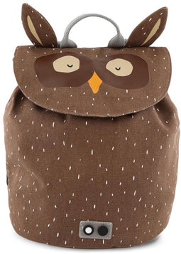 Trixie Rugzak - Mr. Owl - Schooltas Waterafstotend - Kleine Rugtas voor Kind - Voor Jongens en Meisjes - Gymtas - Bruin
