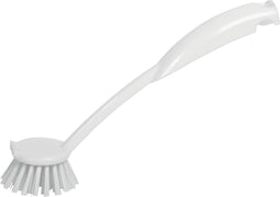 Afwasborstel uit witte plastic 23 cm