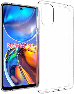 Accezz Clear Backcover Motorola Moto E32 / E32s - Soft case - Schokbestendig - Transparant