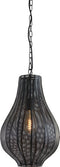 Light & Living Hanglamp Micha - 29cm - Mat Zwart