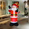 Grote opblaasbare kerstman - 180 cm - met beweging en verlichting - kerstdecoratie