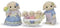 Sylvanian Families 5735 Familie Bloemen Hangoor Konijn- 5 fluweelzachte speelfiguren