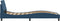 vidaXL - Bedframe - met - hoofdeinde - zonder - matras - 90x200 - cm - stof - blauw