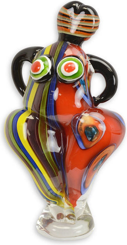 MURANO STIJL GLAZEN BEELDJE VAN VROUWELIJKE DANSERES