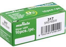 Murata silveroxide knoopcel batterij 317/SR516SW 1 stuks