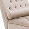 MURET - Chaise longue - Beige - Symmetrisch - Fluweel