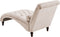 MURET - Chaise longue - Beige - Symmetrisch - Fluweel