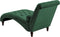 MURET - Chaise longue - Donkergroen - Symmetrisch - Fluweel
