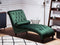 MURET - Chaise longue - Donkergroen - Symmetrisch - Fluweel