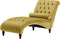 MURET - Chaise longue - Geel - Symmetrisch - Fluweel