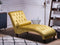 MURET - Chaise longue - Geel - Symmetrisch - Fluweel