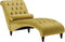 MURET - Chaise longue - Geel - Symmetrisch - Fluweel