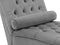 MURET - Chaise longue - Grijs - Symmetrisch - Fluweel