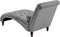 MURET - Chaise longue - Grijs - Symmetrisch - Fluweel
