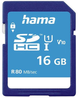Hama SDHC 16GB - Geheugenkaart - UHS-I Class 10 - 80MB/s