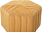 MURIETTA - Poef - Geel - 53 cm - Fluweel