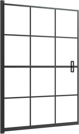 vidaXL - Douchewand - 100x140 - cm - ESG - zwart