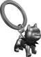Metalmorphose sleutelhanger hond bulldog zwart Guarding
