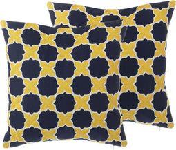 MUSCARI - Sierkussen set van 2 - Multicolor - 45 x 45 cm - Katoen