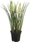 Muscari x3 with black pot cream 23 cm kunstbloem