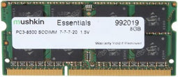 Mushkin SO-DIMM 8GB DDR3 Essentials geheugenmodule 1 x 8 GB 1066 MHz