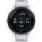 Garmin Forerunner 265S 42 mm wit/zwart met een wit/groene siliconen polsband