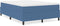 vidaXL - Boxspring - Bed - Blauw - 140x200 - cm - Velours - Stof