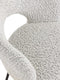 MUST Living Arm chair Vista,81x60x59 cm, bouclé light grey