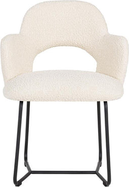 MUST Living Arm chair Vista,81x60x59 cm, bouclé natural