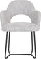 MUST Living Arm chair Vista,81x60x59 cm, polaris light grey