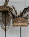 MUST Living Balinese hat with shell and feather,55x20x20 cm, on iron stand