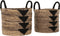 MUST Living Basket Lima black, set of 2,39xØ32 cm / 42xØ37 cm