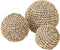 MUST Living Beach shell ball, set of 3,8xØ8 cm / 10xØ10 cm / 11xØ11 cm, cream shell