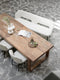 MUST Living Bench Bloom 190,86x190x57 cm, bouclé natural