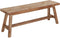 MUST Living Bench Herringbone medium,45x120x32 cm, recycled teakwood
