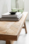 MUST Living Bench Herringbone medium,45x120x32 cm, recycled teakwood