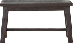 MUST Living Bench Trinity Brown,45x80x32 cm, brown recycled teakwood with natural cracks