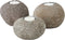 MUST Living Candle holder Riverstone LOW, set of 3,8xØ10 cm, riverstone pebble