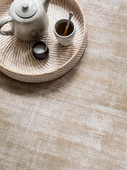 MUST Living Carpet La Belle rectangular large,250x350 cm, beige, 100% viscose